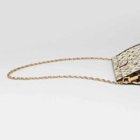 Gucci Black/White Snakeskin Ophidia Small Shoulder Bag - Picture 6 of 10